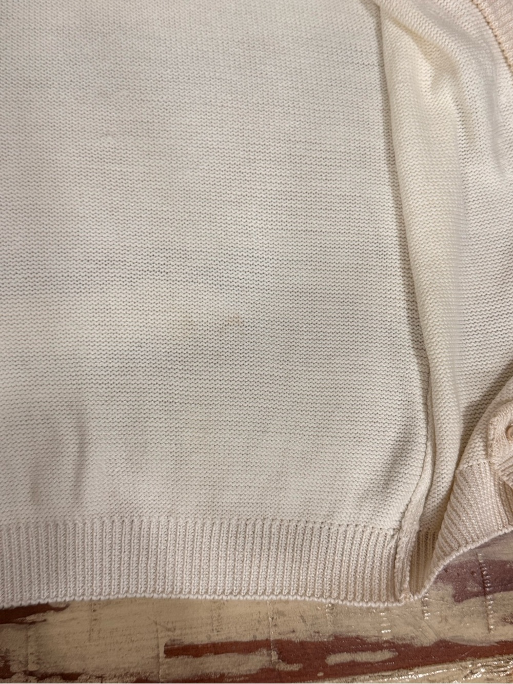 Vintage Dana Scott Cream Beaded Cardigan Sweater Size Small - Picture 8 of 11